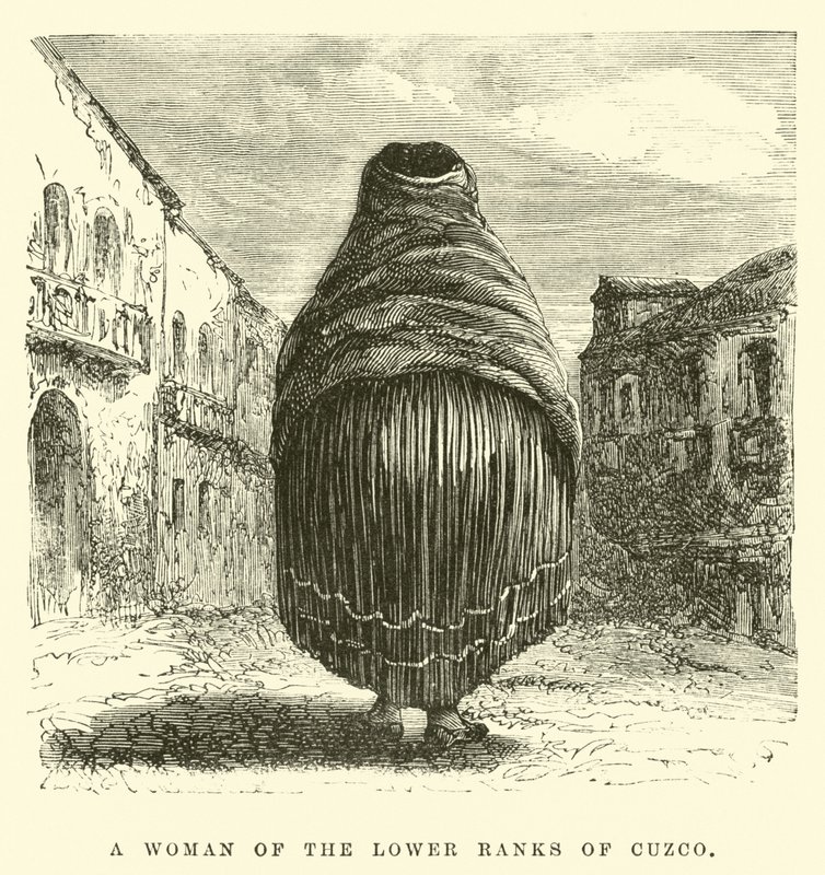 Une femme des classes inférieures de Cuzco - Edouard Riou