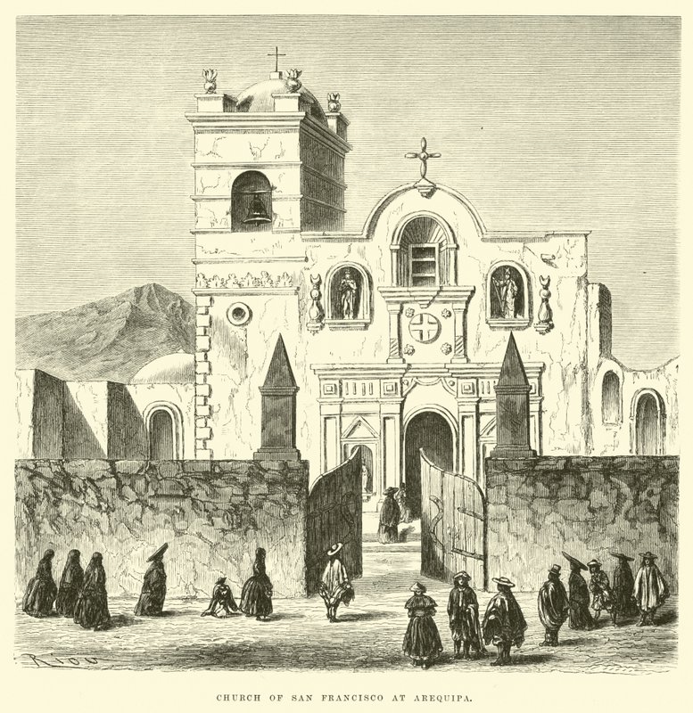 Église de San Francisco à Arequipa - Edouard Riou