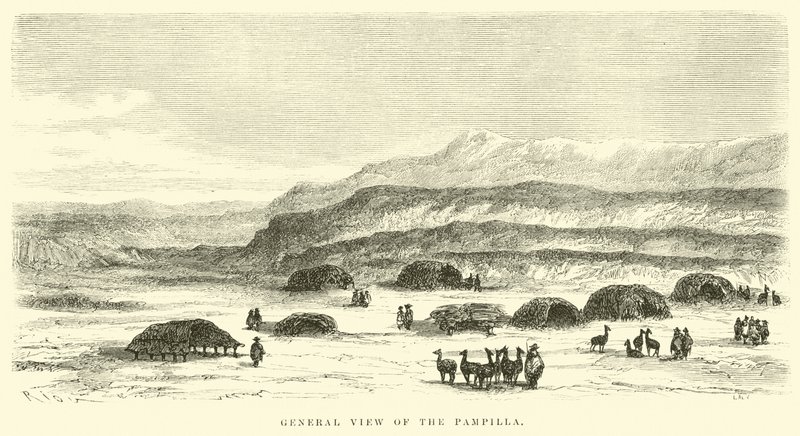 Vue générale de la Pampilla - Edouard Riou