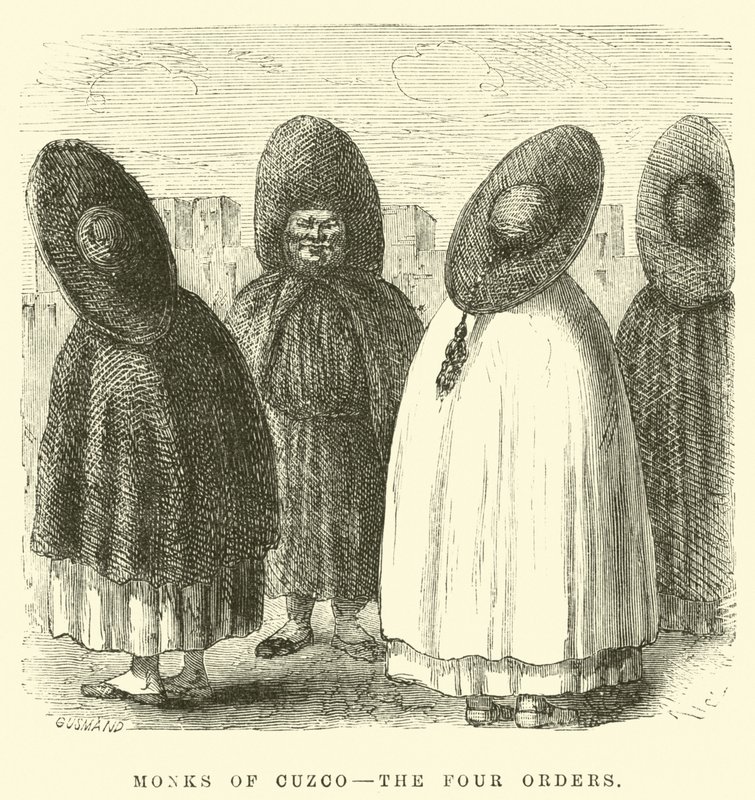 Moines de Cuzco, les quatre ordres - Edouard Riou