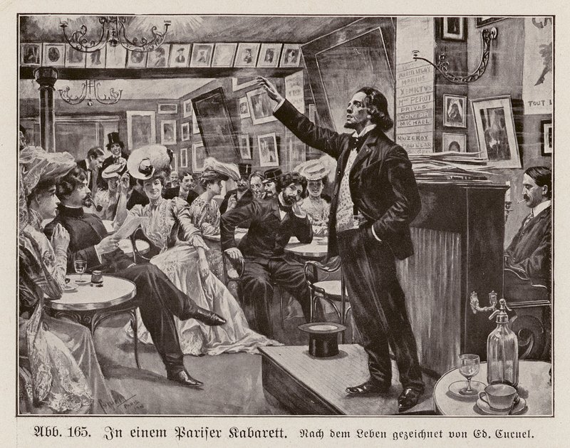 Dans un cabaret parisien (gravure) - Edouard Alfred (1875 1954) Cucuel
