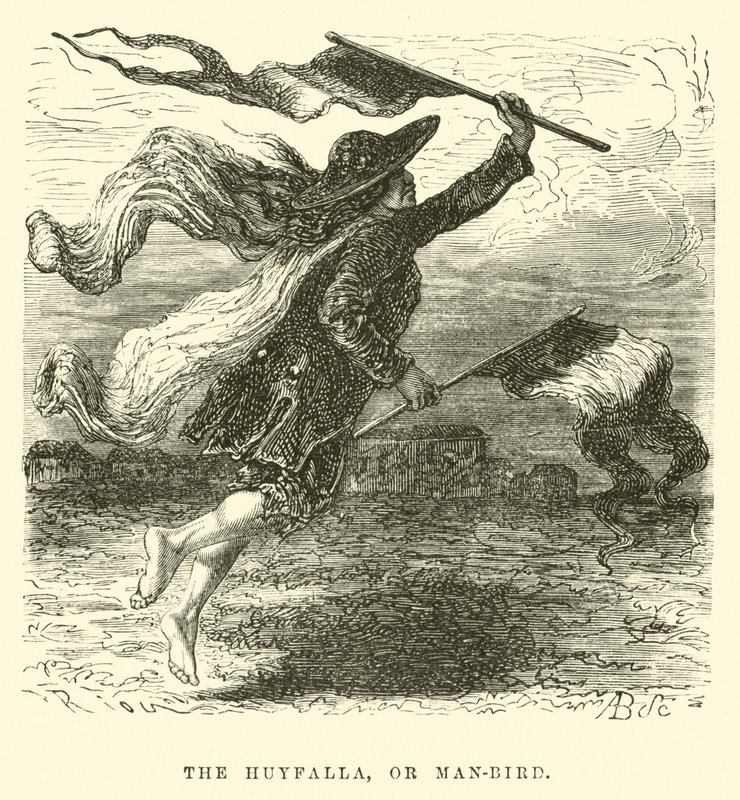 Le Huyfalla, ou homme-oiseau - Edouard Riou