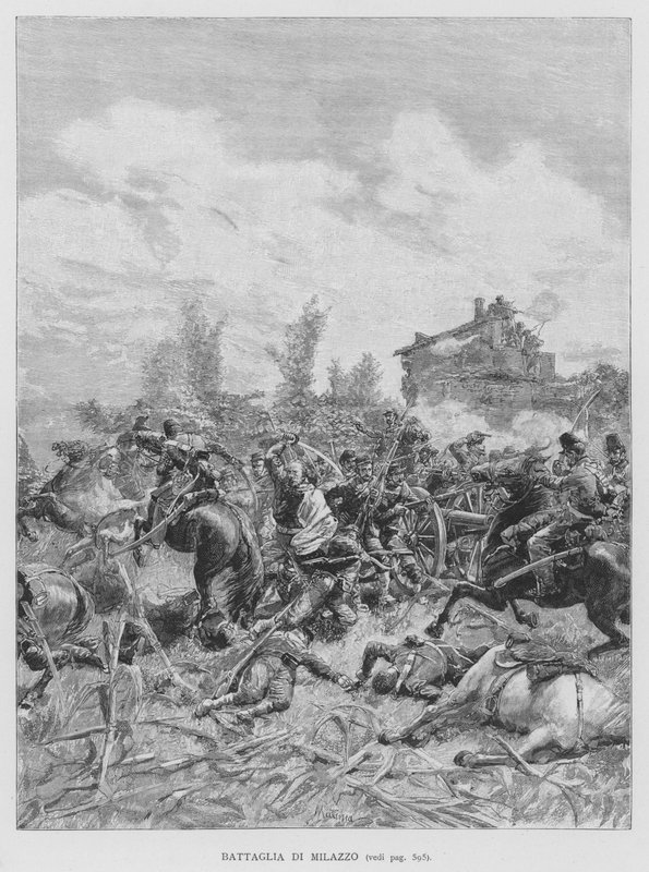 Bataille de Milazzo - Edouardo Matania