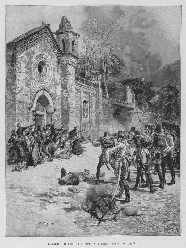 Massacre de Castelnuovo - Edouardo Matania