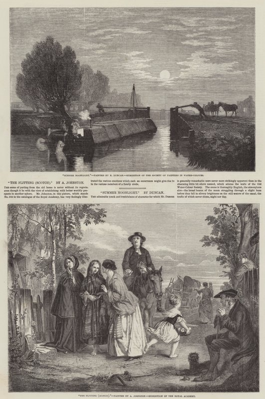 Exposition de la New Society of Painters in Water Colours - Edward Duncan