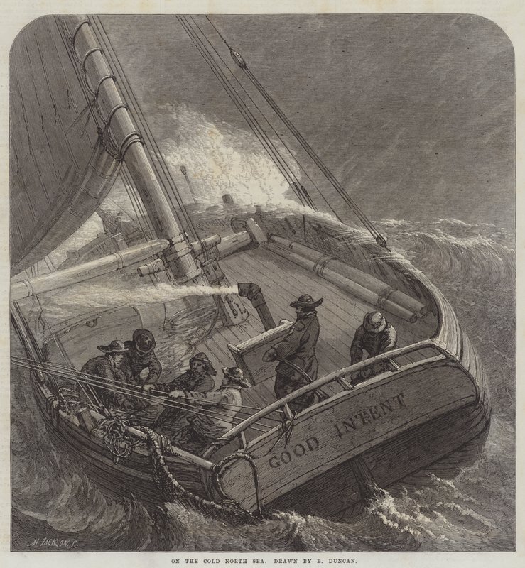 Sur la mer du Nord froide - Edward Duncan