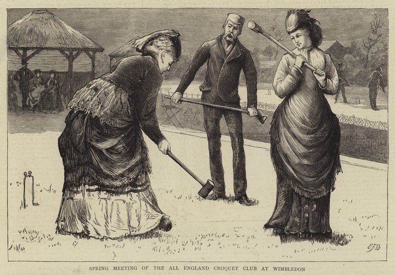 Réunion de printemps du All England Croquet Club à Wimbledon - Edward Frederick Brewtnall