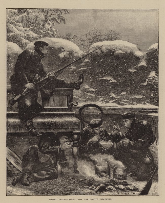 Devant Paris, attendant la sortie, 3 décembre - Edward John Gregory