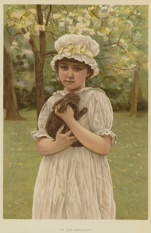 Dans le verger - Edward Killingworth Johnson