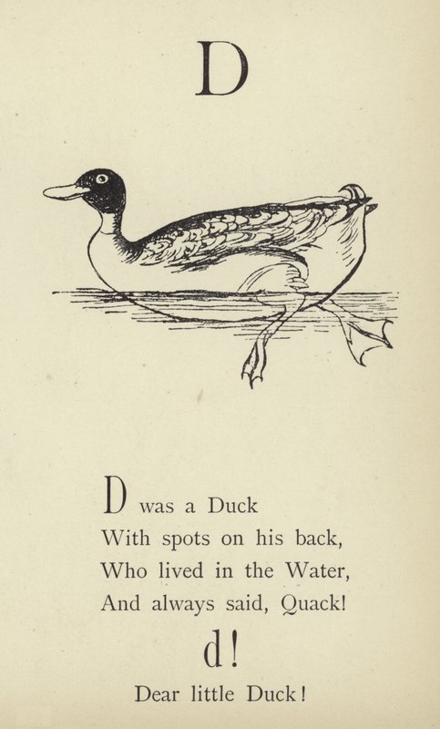 La lettre D - Edward Lear