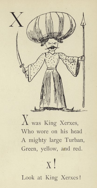 La lettre X - Edward Lear