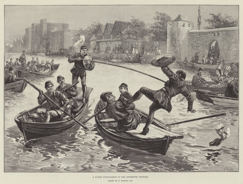 Un tournoi aquatique au XVe siècle - Edward Morant Cox