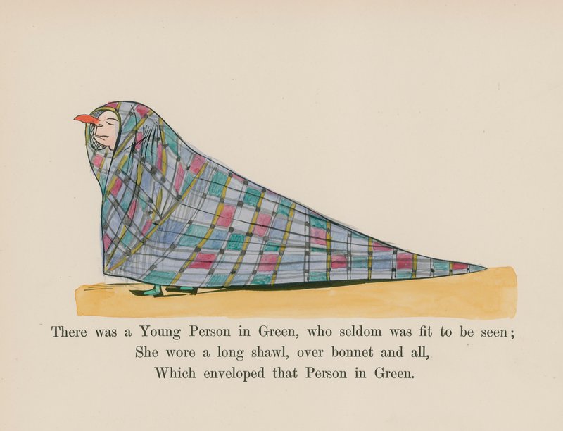 Il y avait une jeune personne en vert, qui était rarement vue - Edward (after) Lear