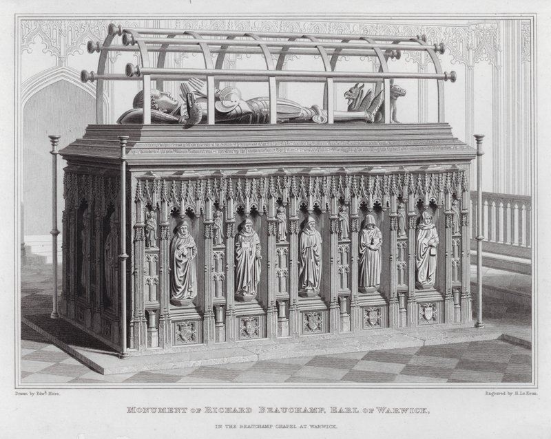 Monument de Richard Beauchamp, comte de Warwick, dans la chapelle Beauchamp à Warwick - Edward Blore