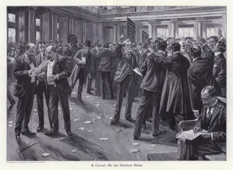 A la Bourse de Berlin (gravure) - Edward Cucuel