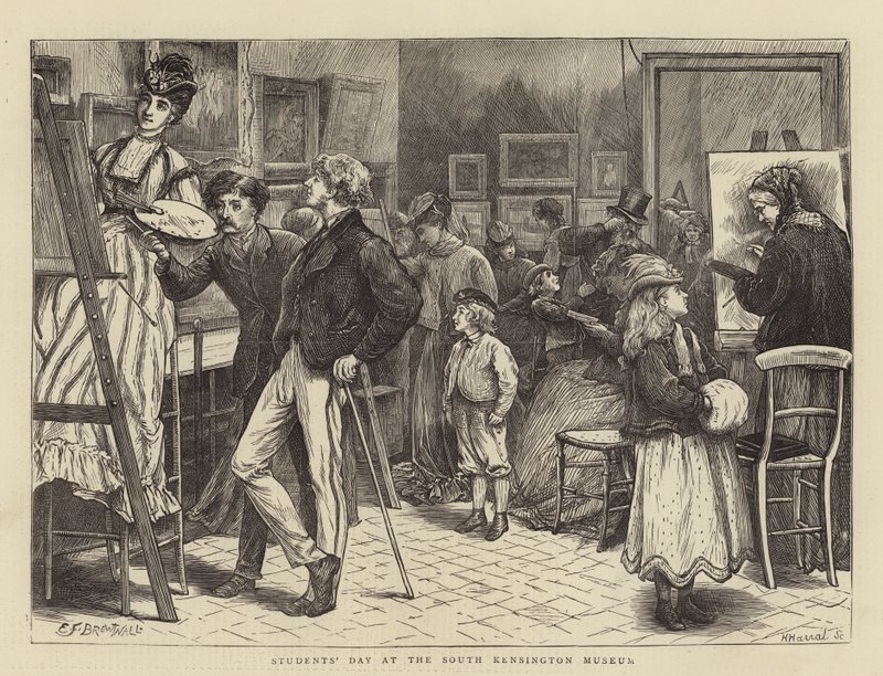 Journée des étudiants au musée de South Kensington - Edward Frederick Brewtnall