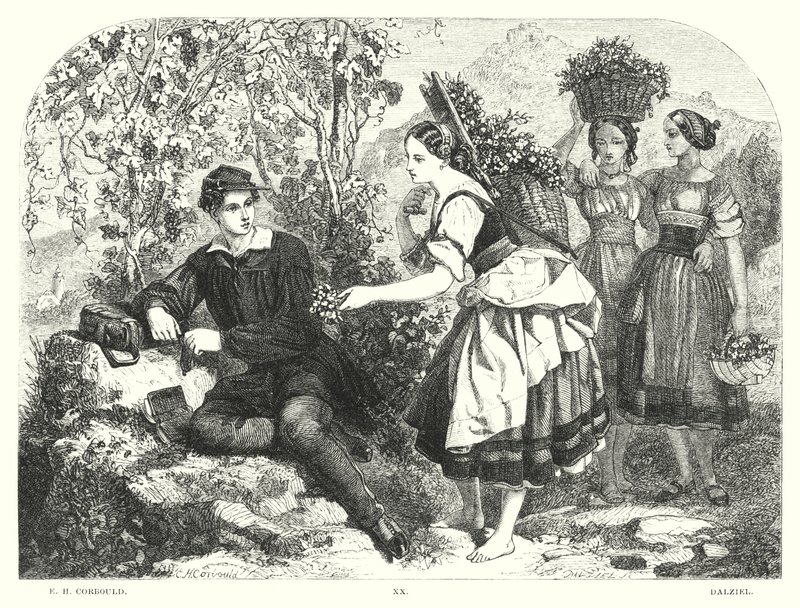 Childe Harold de Lord Byron, Chant III, Strophe 55 - Edward Henry (after) Corbould