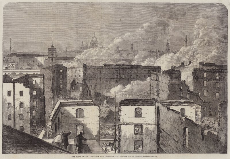 Les Ruines du Grand Incendie à Southwark - Edward Hull