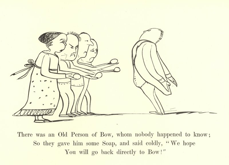 Il y avait un vieil homme de Bow, que personne ne connaissait - Edward Lear