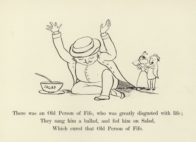 Il y avait une vieille personne de Fife, qui était très dégoûtée de la vie - Edward Lear