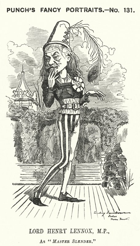 Caricature de Lord Henry Lennox, homme politique conservateur anglais (gravure) - Edward Linley (after) Sambourne