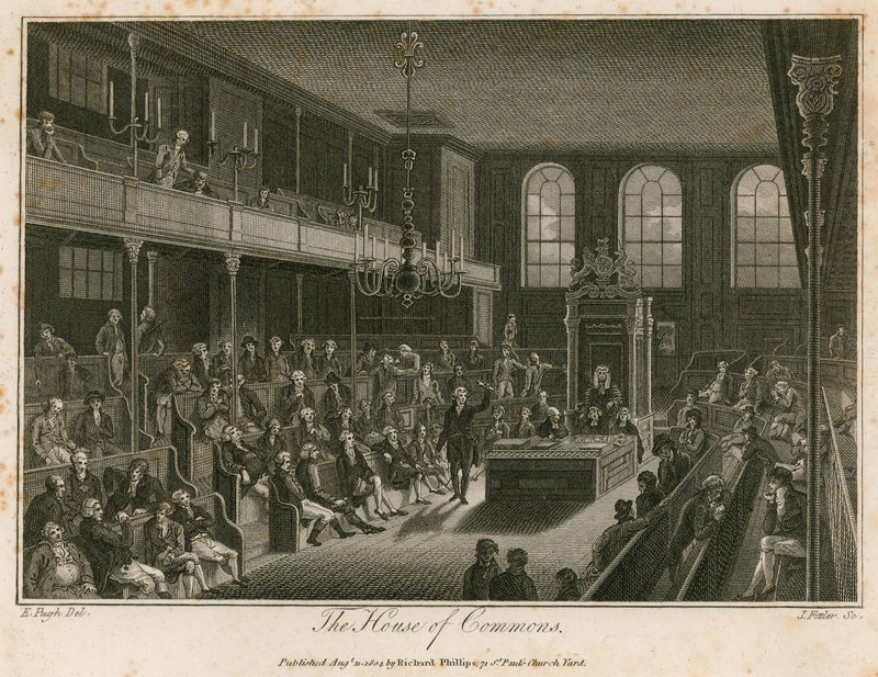 La Chambre des communes, détruite par le feu, 16 octobre 1834 - Edward Pugh