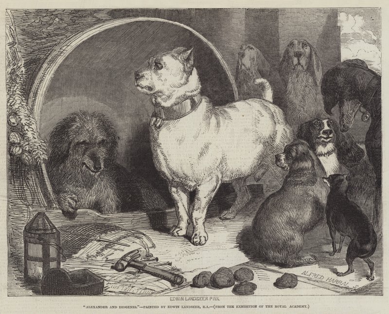 Alexandre et Diogène - Edwin Landseer
