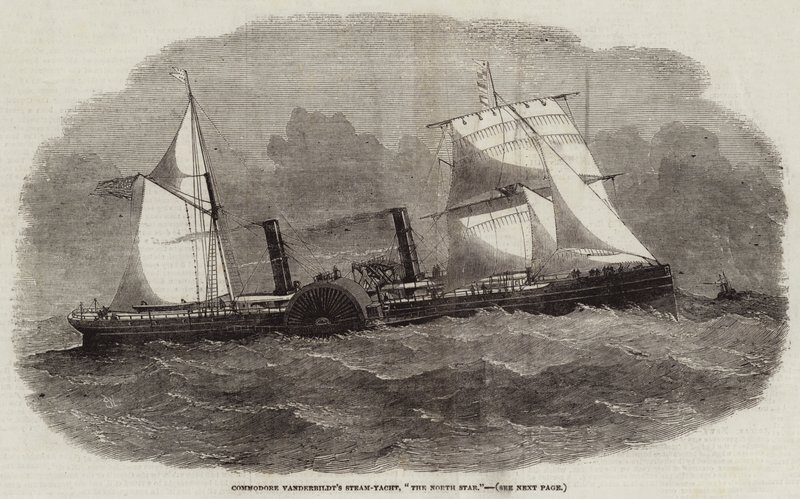 Le yacht à vapeur du commodore Vanderbilt, The North Star - Edwin Weedon