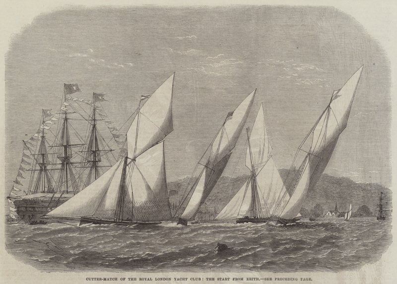 Course de coupe du Royal London Yacht Club, le départ d