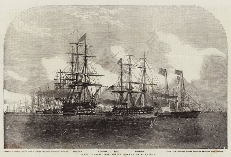Flotte formant une ligne de front - Edwin Weedon