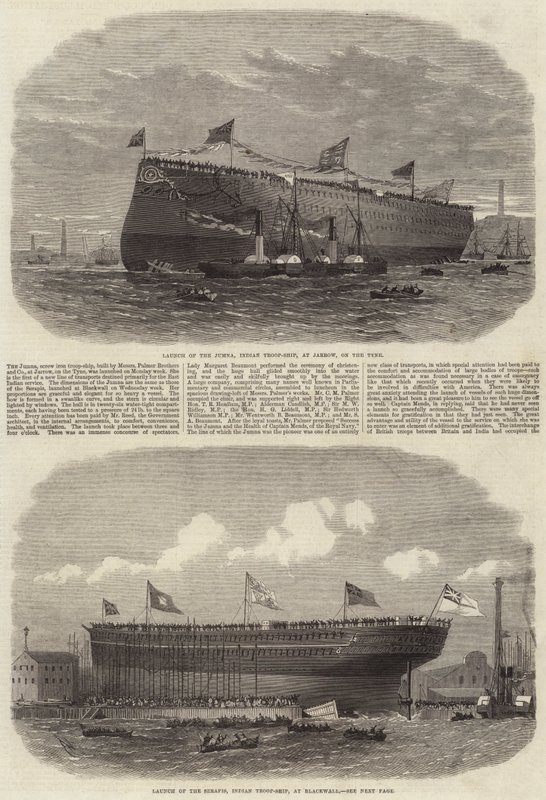 Lancements des navires de troupes indiennes - Edwin Weedon