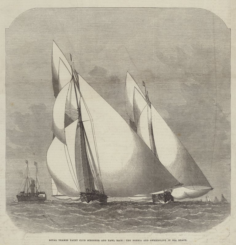 Course de Goélettes et de Yawls du Royal Thames Yacht Club, l