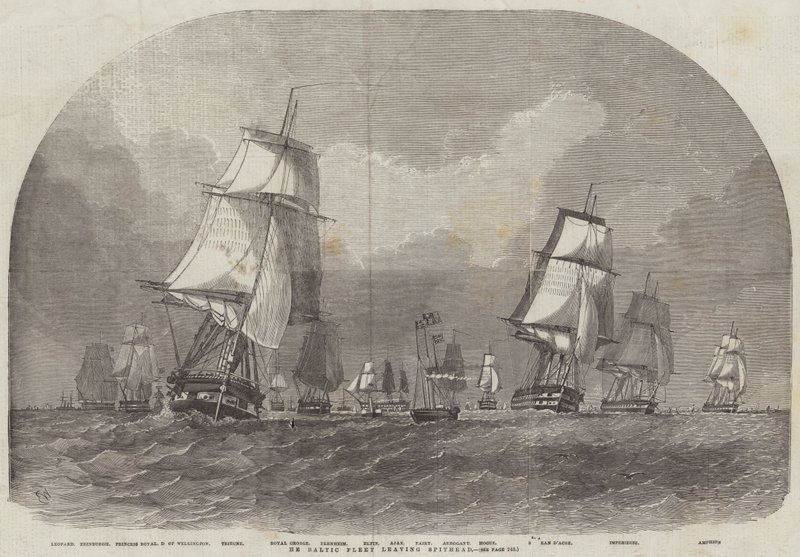 La flotte baltique quittant Spithead - Edwin Weedon