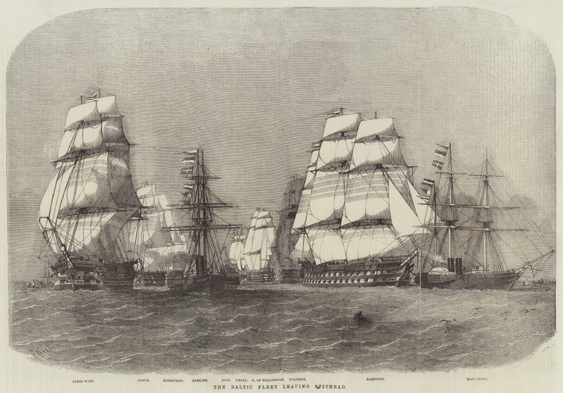 La flotte baltique quittant Spithead - Edwin Weedon