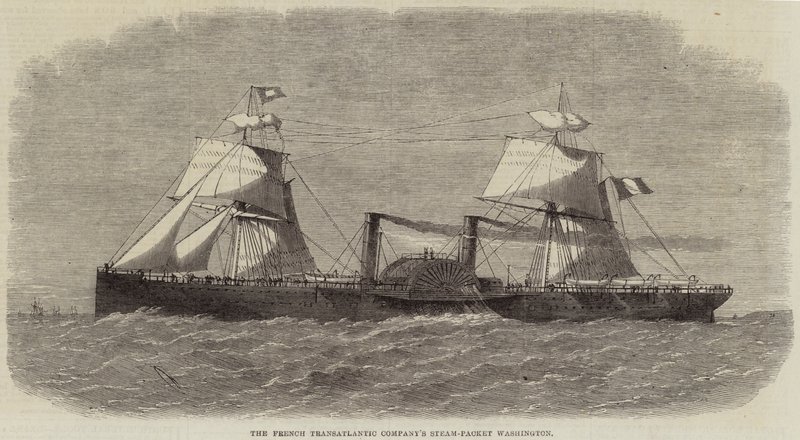 Le Paquebot de la Compagnie Transatlantique Française Washington - Edwin Weedon