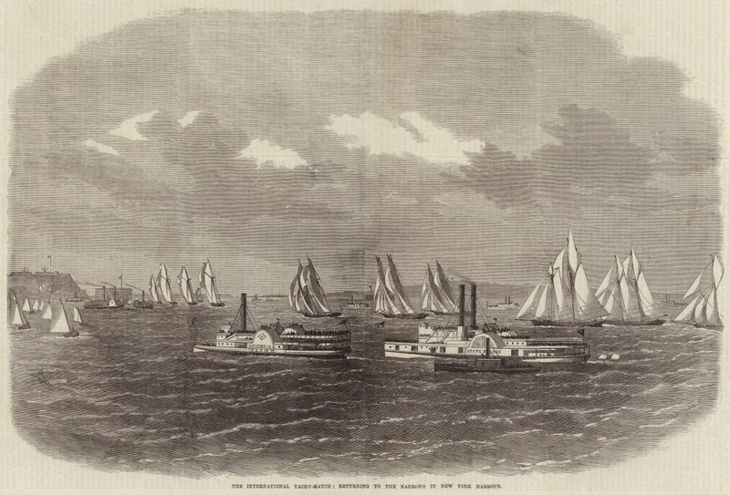 La régate internationale, retour aux Narrows dans le port de New York - Edwin Weedon