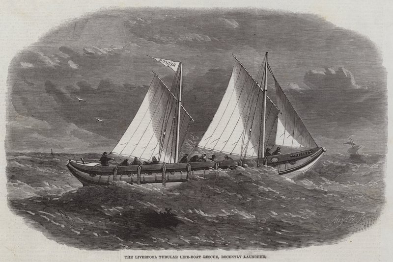Le sauvetage du bateau de sauvetage tubulaire de Liverpool, récemment lancé - Edwin Weedon
