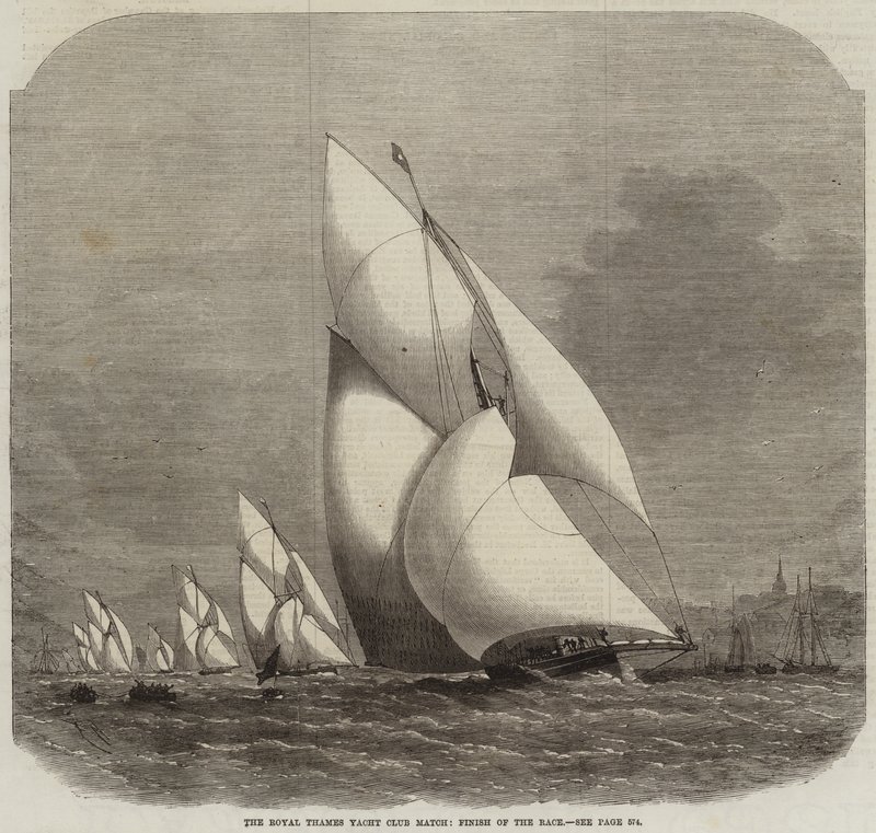 Match du Royal Thames Yacht Club, arrivée de la course - Edwin Weedon