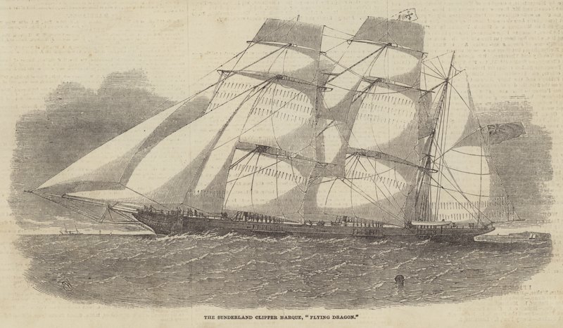 Le clipper barque de Sunderland, Flying Dragon - Edwin Weedon