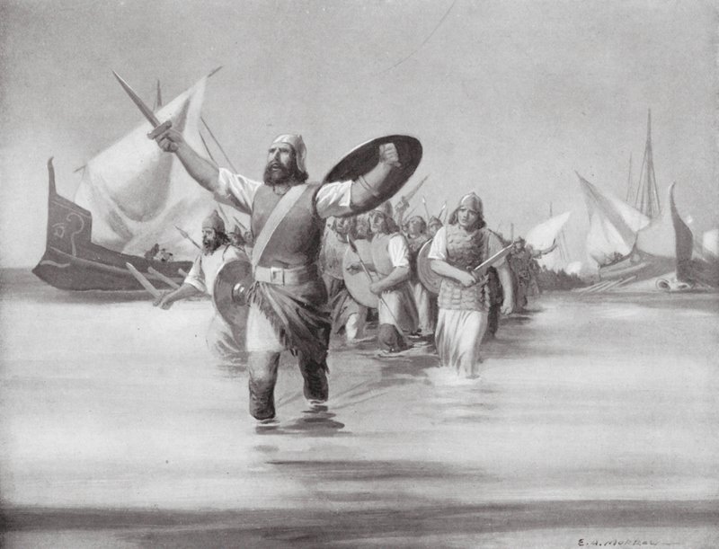 Les Sidoniens débarquant sur le site de Carthage - Edwin A. Morrow
