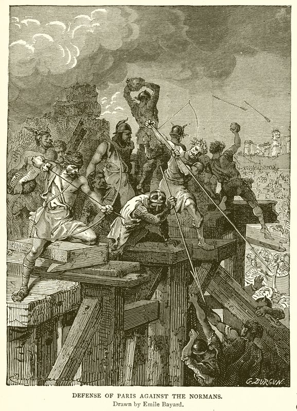 Défense de Paris contre les Normands - Emile Antoine Bayard
