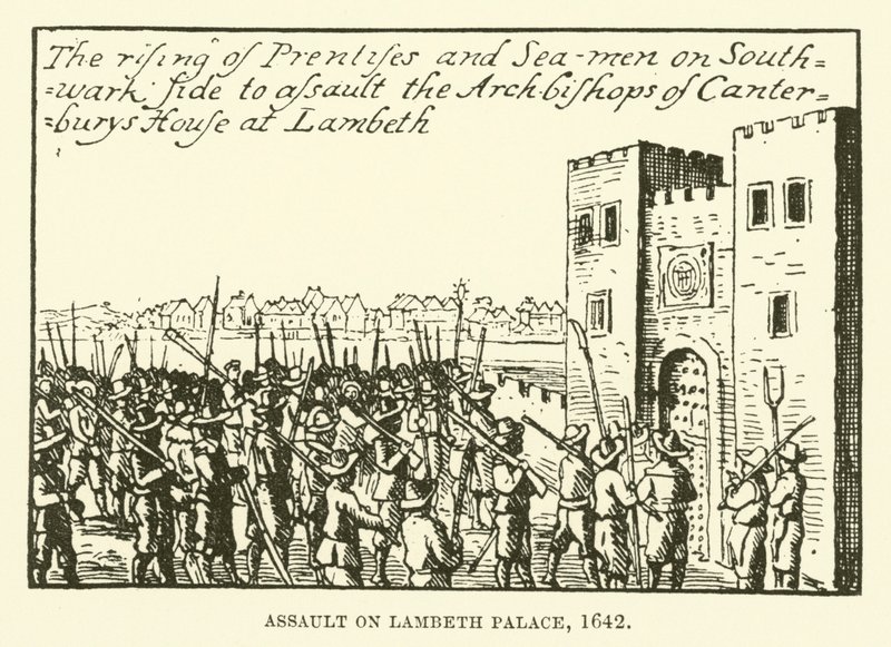Assaut sur le palais de Lambeth, 1642 - English School