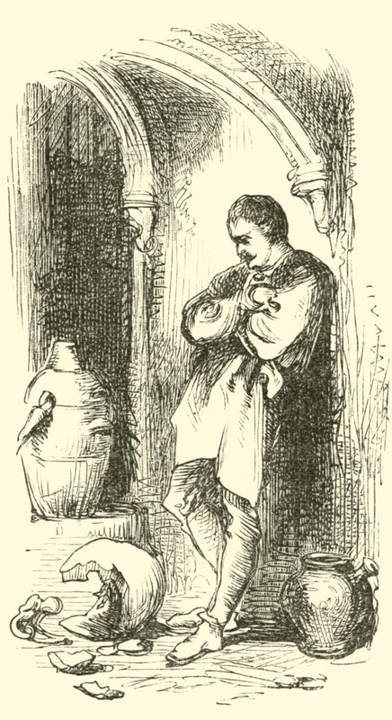 Bernard Palissy, potier huguenot, avec un pot cassé - English School