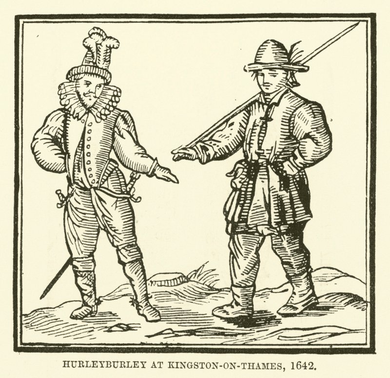 Tumulte à Kingston-on-Thames, 1642 - English School