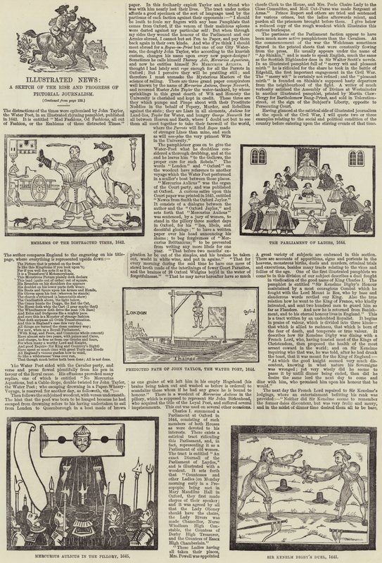 Nouvelles illustrées, une esquisse de la montée et du progrès du journalisme pictural - English School