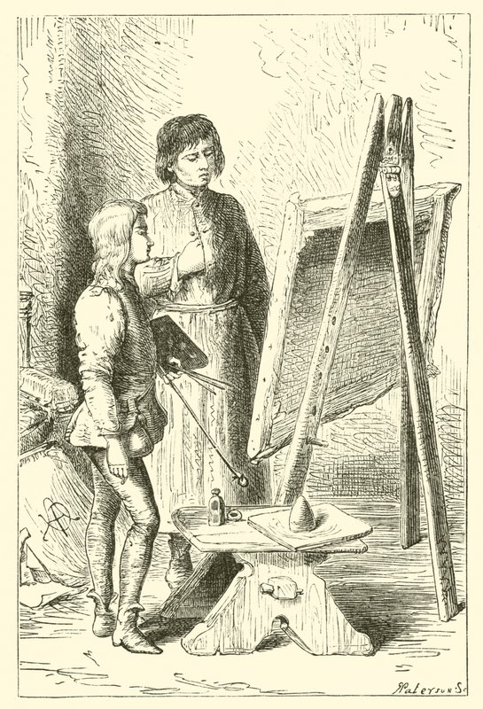 Léonard de Vinci, enfant, dans l