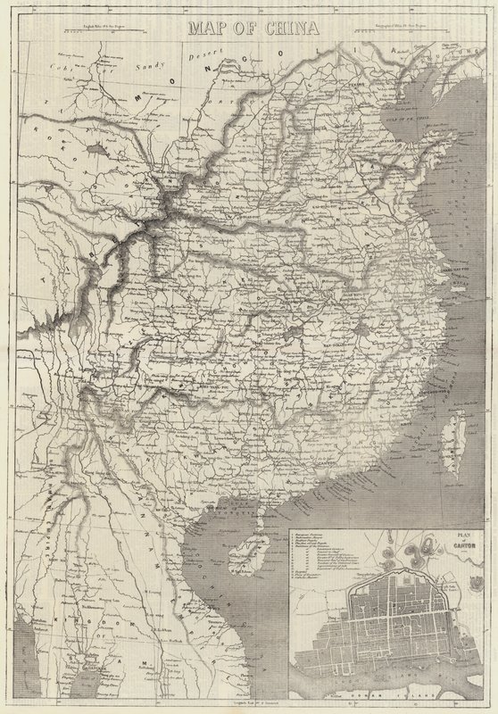 Carte de la Chine - English School