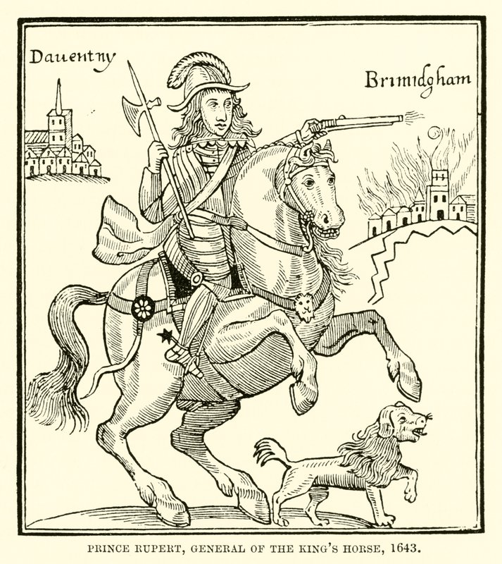 Prince Rupert, général de la cavalerie royale, 1643 - English School