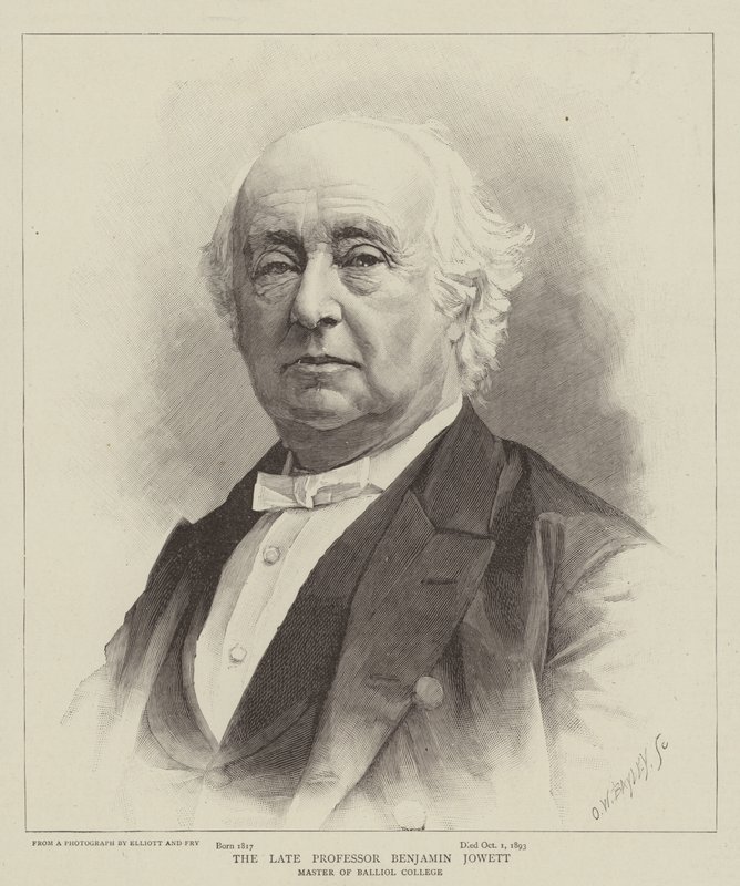Feu professeur Benjamin Jowett - English School