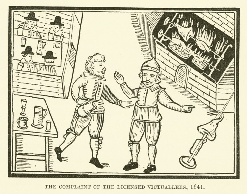 La plainte des débitants de boissons autorisés, 1641 - English School